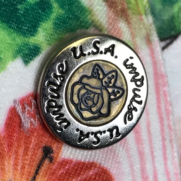 Impulse California Pink Green Stretch Jacket Top - Picture 10 of 11